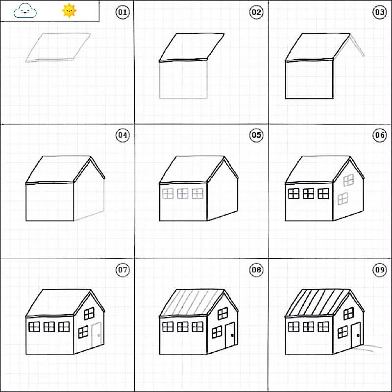 Jak Narysować Dom z ołówkiem