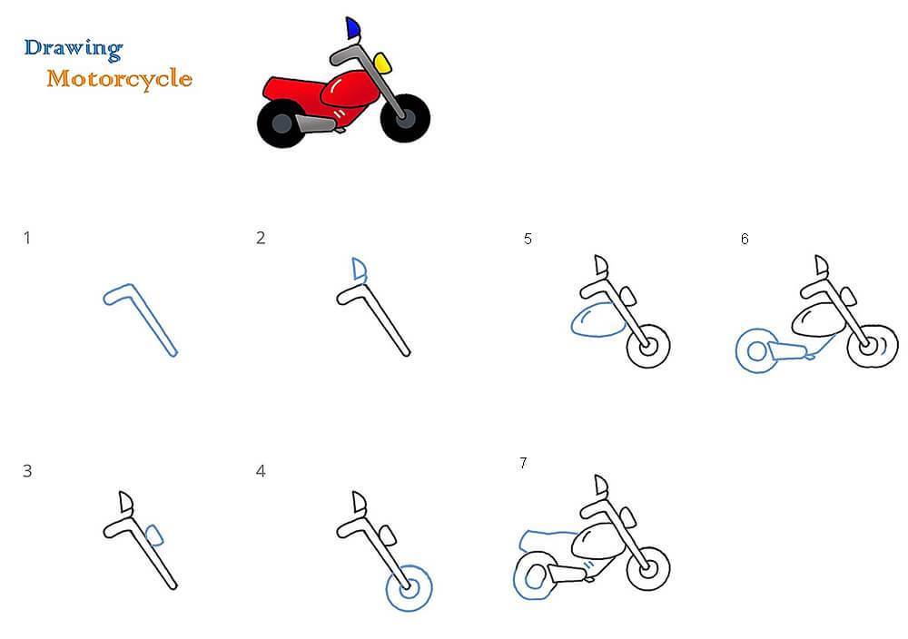 Jak Narysować Pomysł na motocykl 15