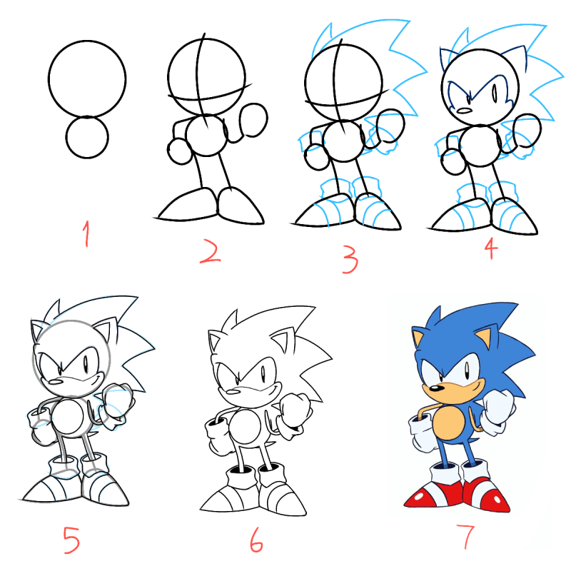 Jak Narysować Sonic Idea 2