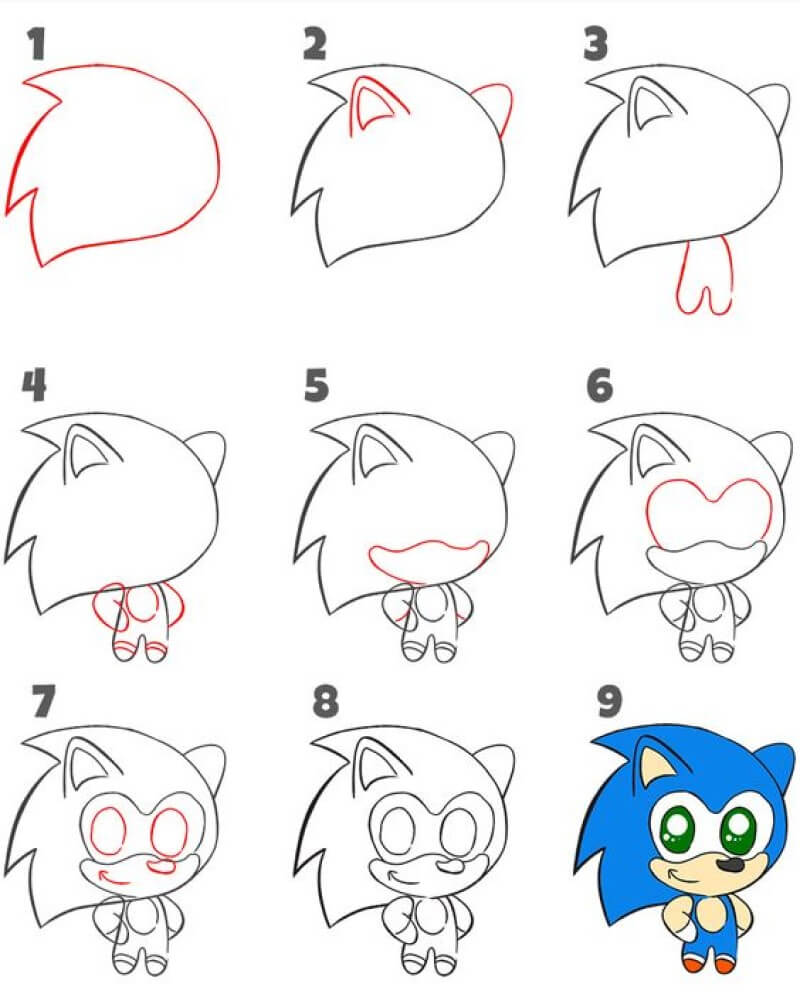 Jak Narysować Sonic Idea 5