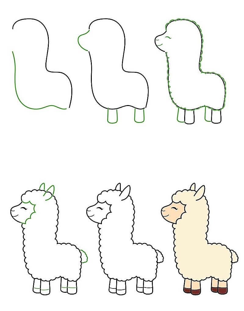 Jak Narysować A Llama Idea 7