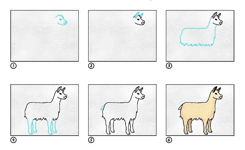 Jak Narysować A Simple Llama