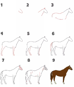 Jak Narysować Horse idea 2