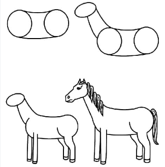 Jak Narysować Horse idea 6