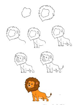 Jak Narysować Lion idea 6