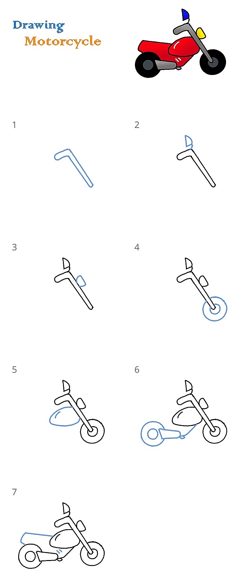 Jak Narysować Motorcycle idea 14