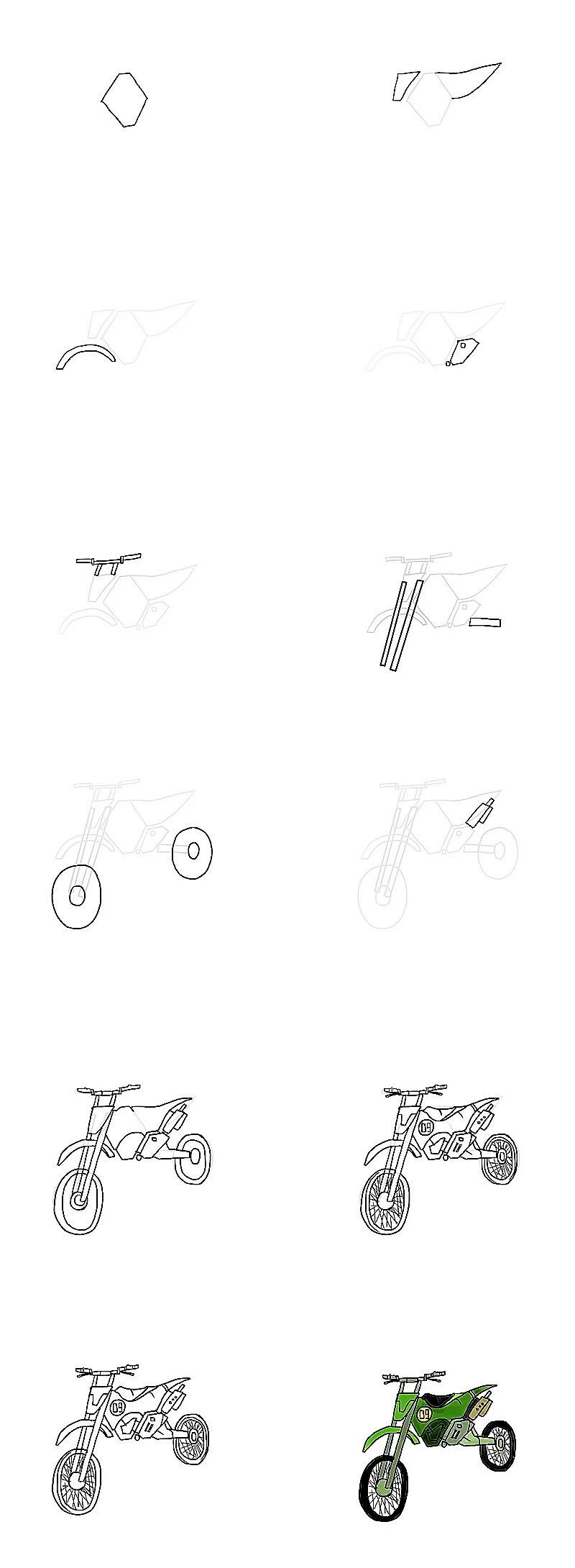 Jak Narysować Motorcycle idea 17