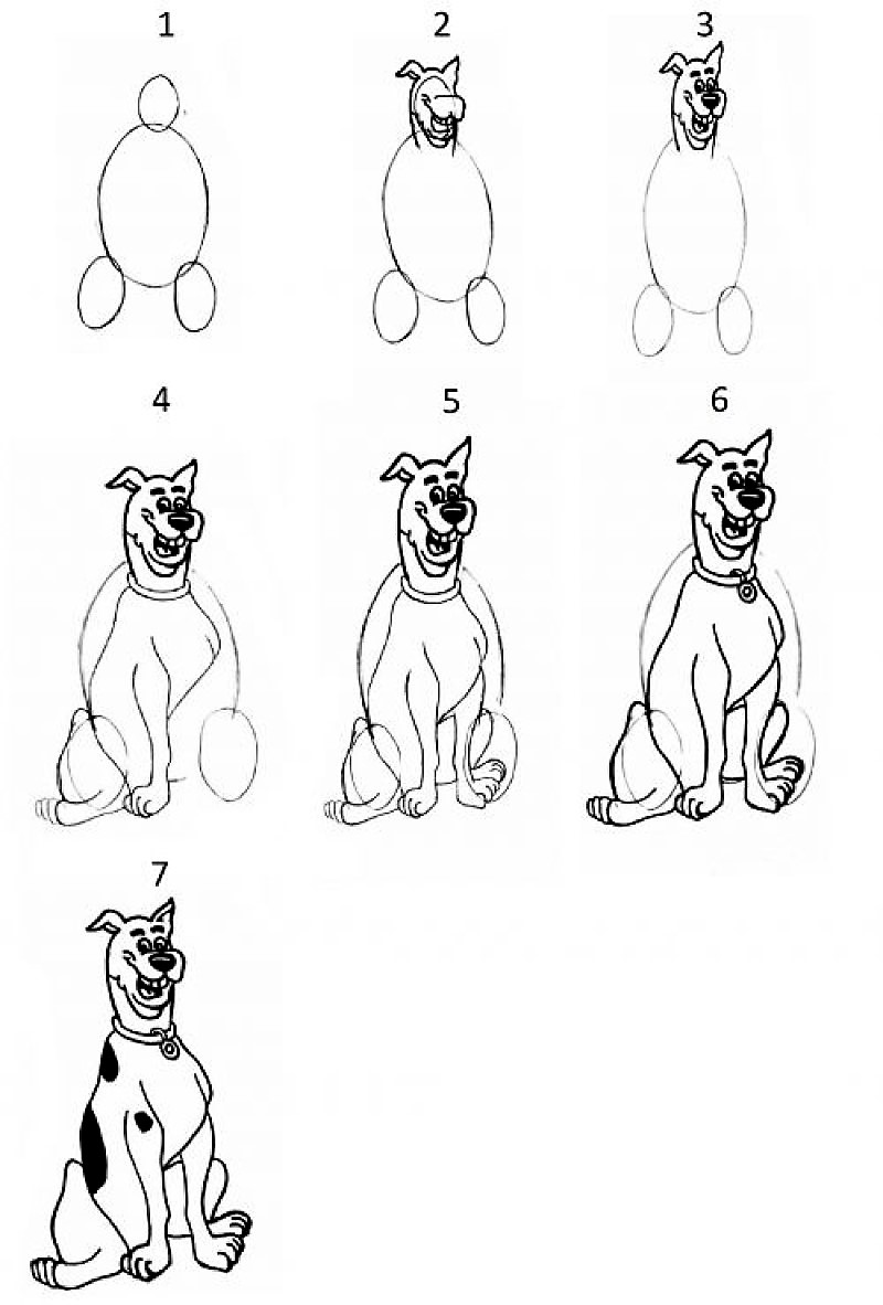 Jak Narysować Scooby Doo Dog Ideas 5