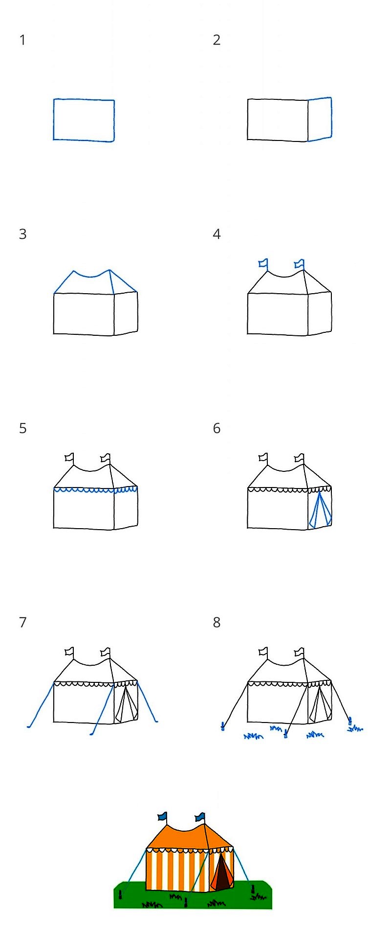 Jak Narysować Tent idea 11