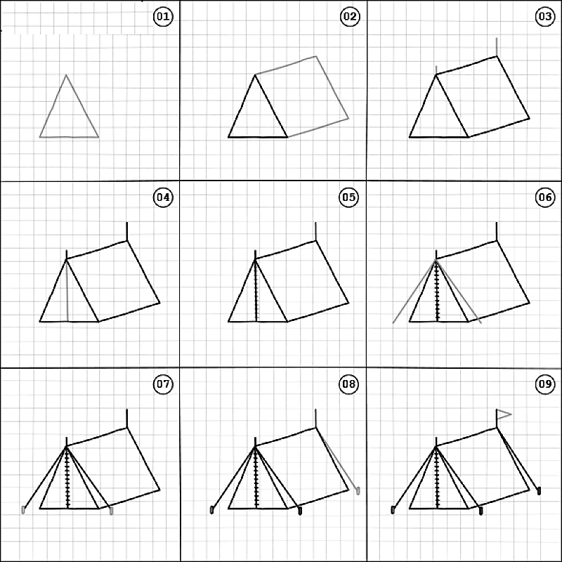 Jak Narysować Tent idea 12