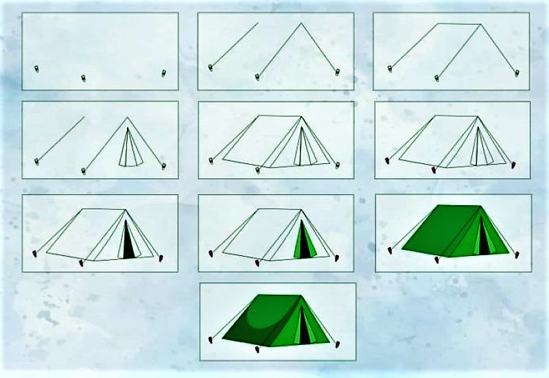 Jak Narysować Tent idea 8