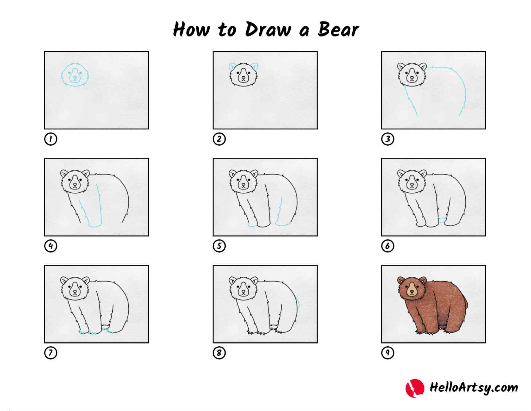 Bear idea 8 Jak Narysować 