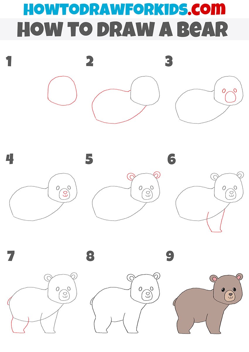 Jak Narysować Bear idea 8