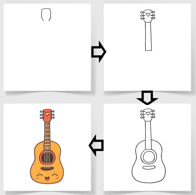 Jak Narysować Guitar ideas 17