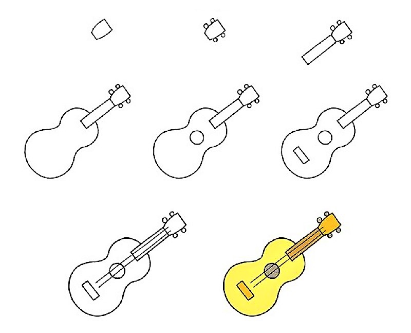 Jak Narysować Guitar ideas 6