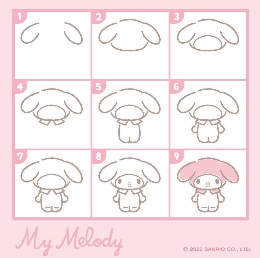 My Melody Idea 3 Jak Narysować 