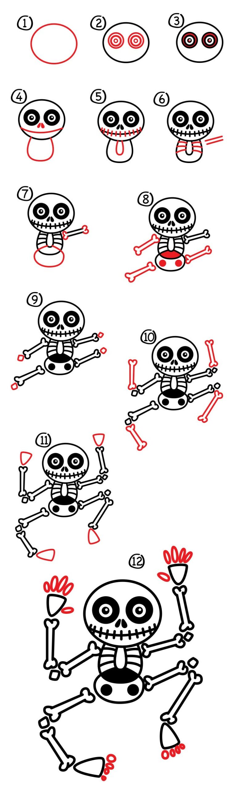 Jak Narysować Skeleton idea 9