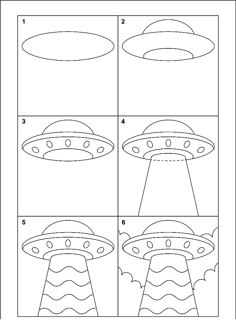 Jak Narysować UFO idea 7