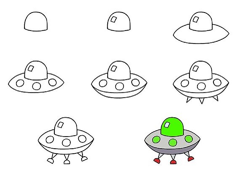 Jak Narysować UFO idea 8