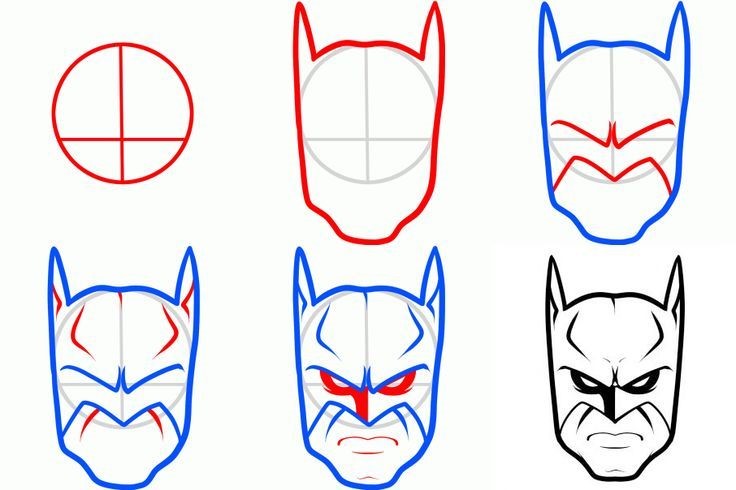 Jak Narysować Batman head