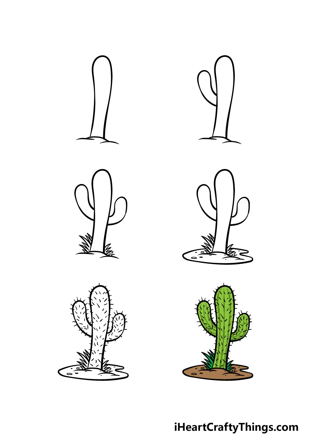 Jak Narysować Cactus idea 4