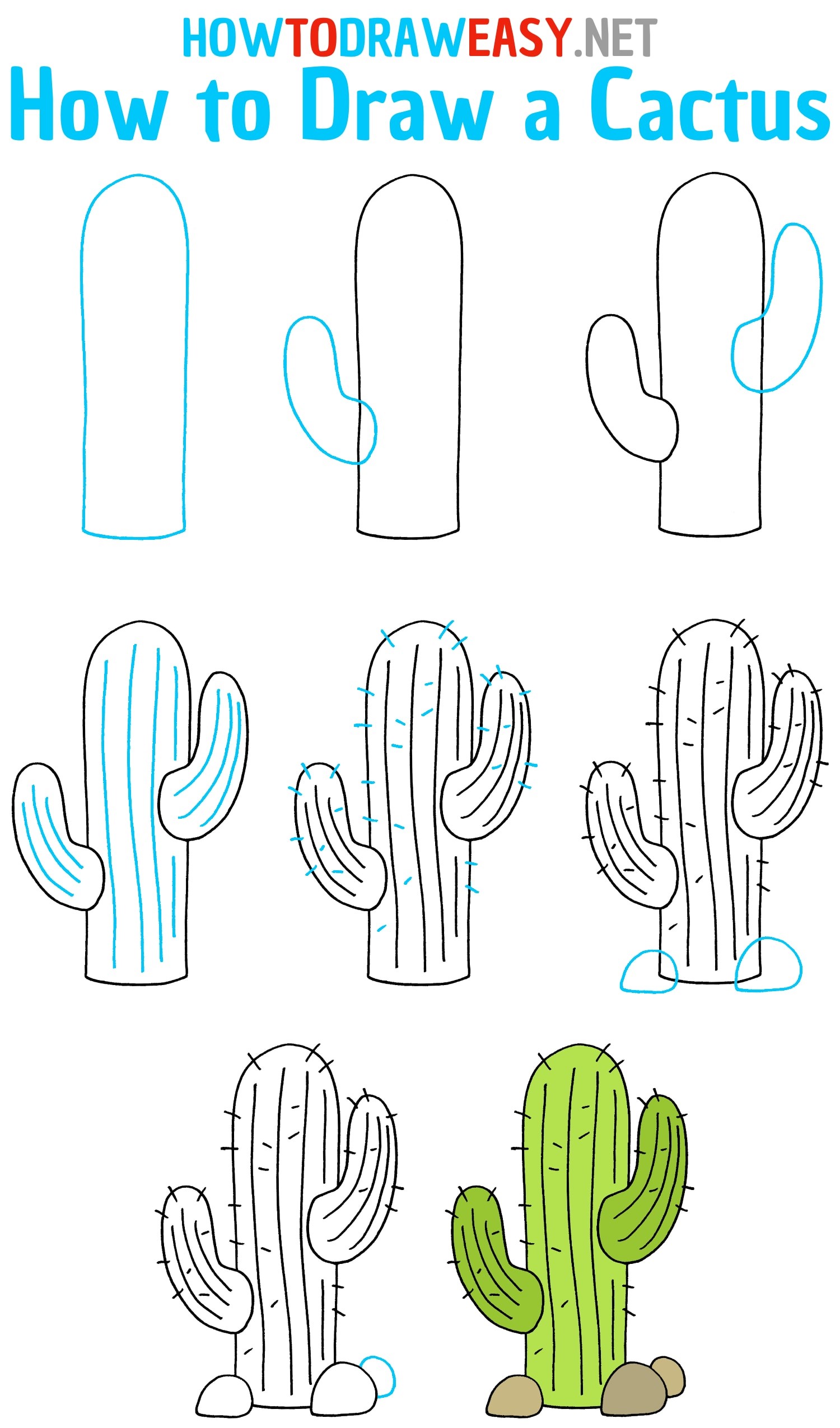 Jak Narysować Cactus idea 5