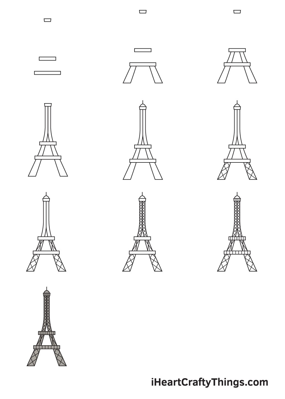 Jak Narysować Eiffel-torni idea 1