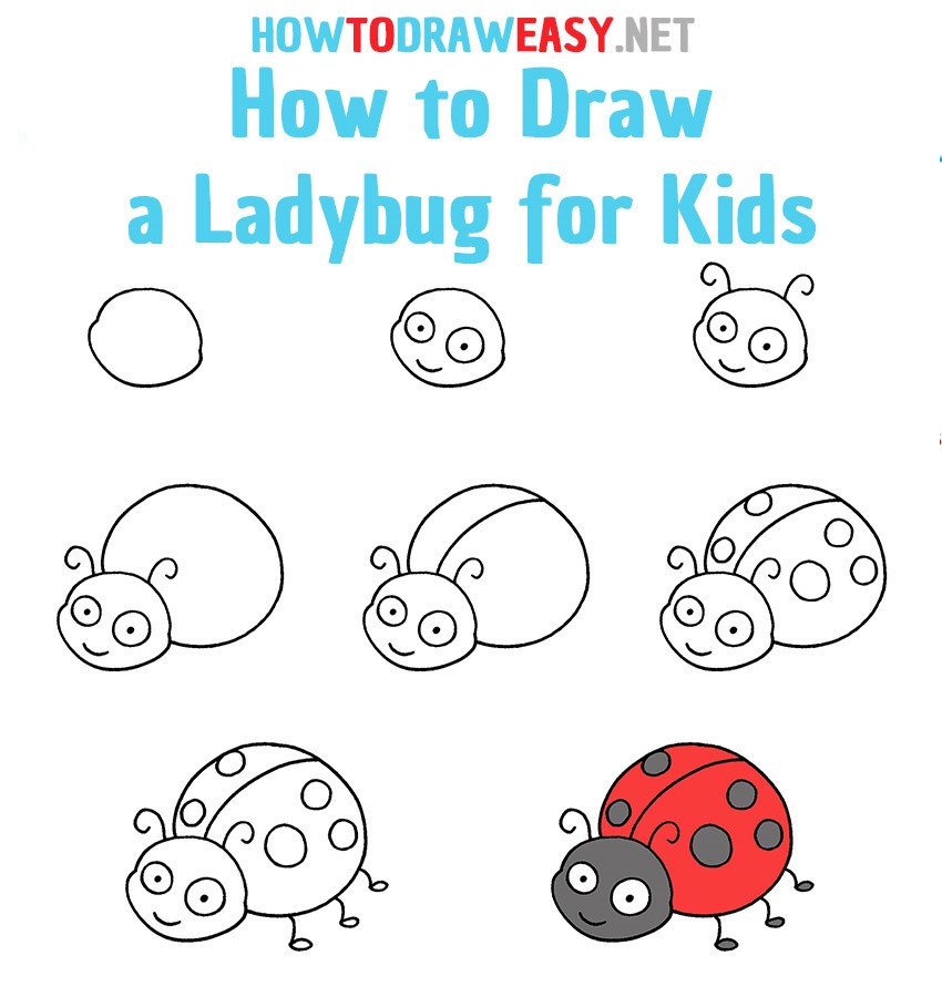 Jak Narysować Ladybug idea 5