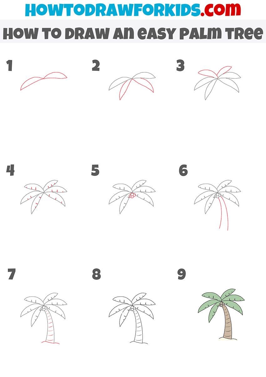 Jak Narysować Palm Tree Idea 11