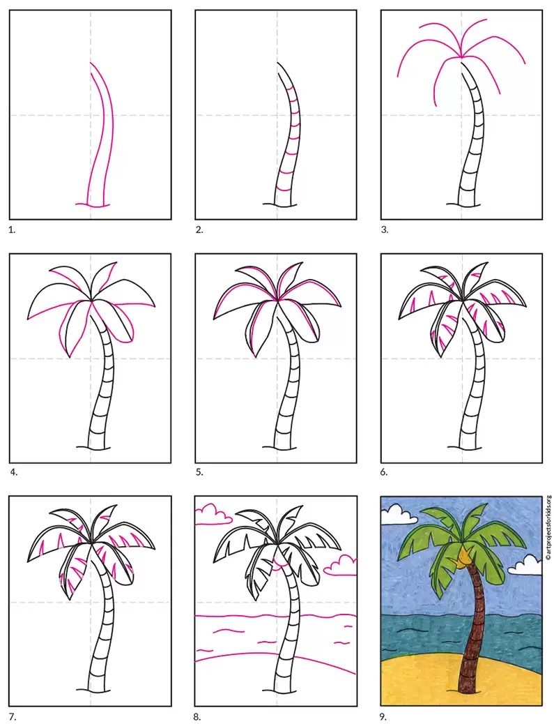 Jak Narysować Palm Tree Idea 2