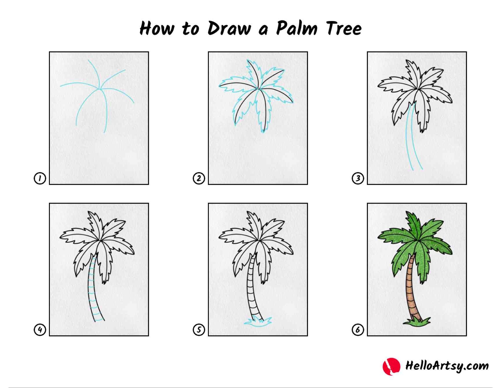 Jak Narysować Palm Tree Idea 3