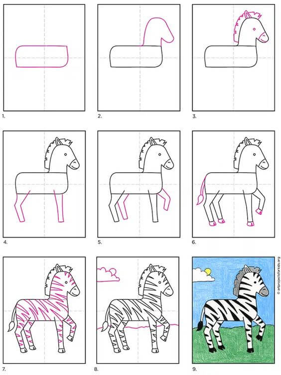 Jak Narysować Bajkowa Zebra