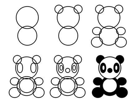 Jak Narysować Delikatna Panda