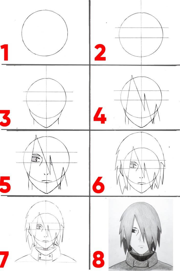 Jak Narysować Dorosły Sasuke