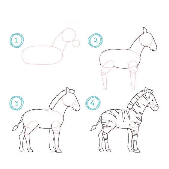 Jak Narysować Dzika Zebra