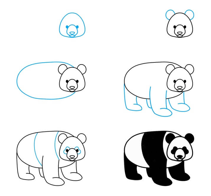 Jak Narysować Głodna Panda