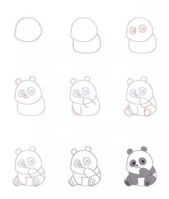 Jak Narysować Kreskówkowa Panda