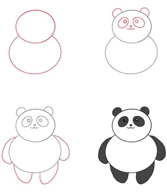 Jak Narysować Mini Panda