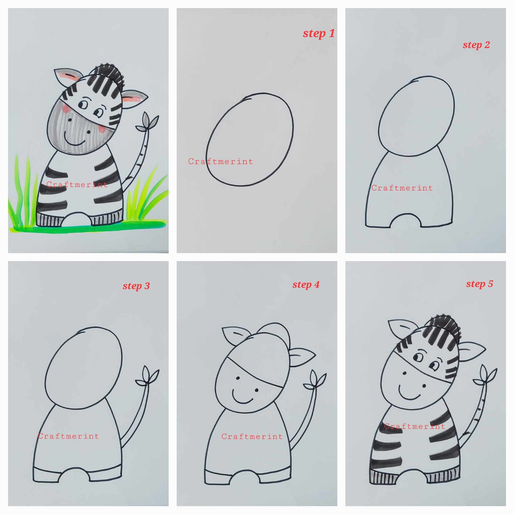 Jak Narysować Mini Zebra