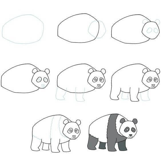 Jak Narysować Młoda Panda