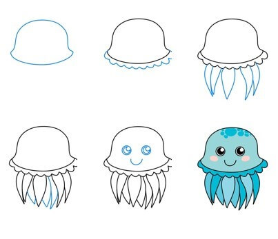 Jak Narysować Oceaniczna Meduza