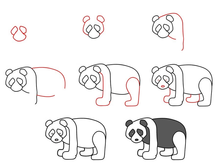 Jak Narysować Panda w Szaliku