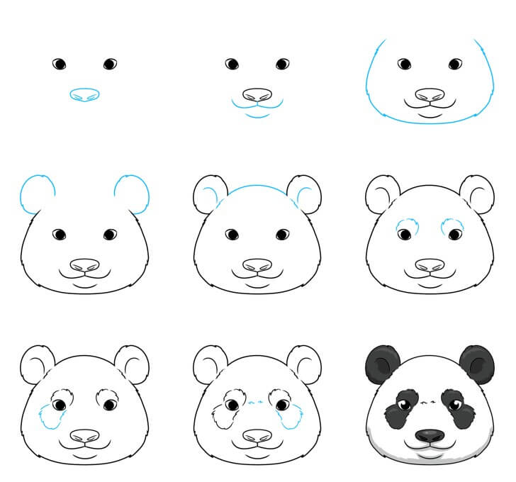 Jak Narysować Panda z Bambusem