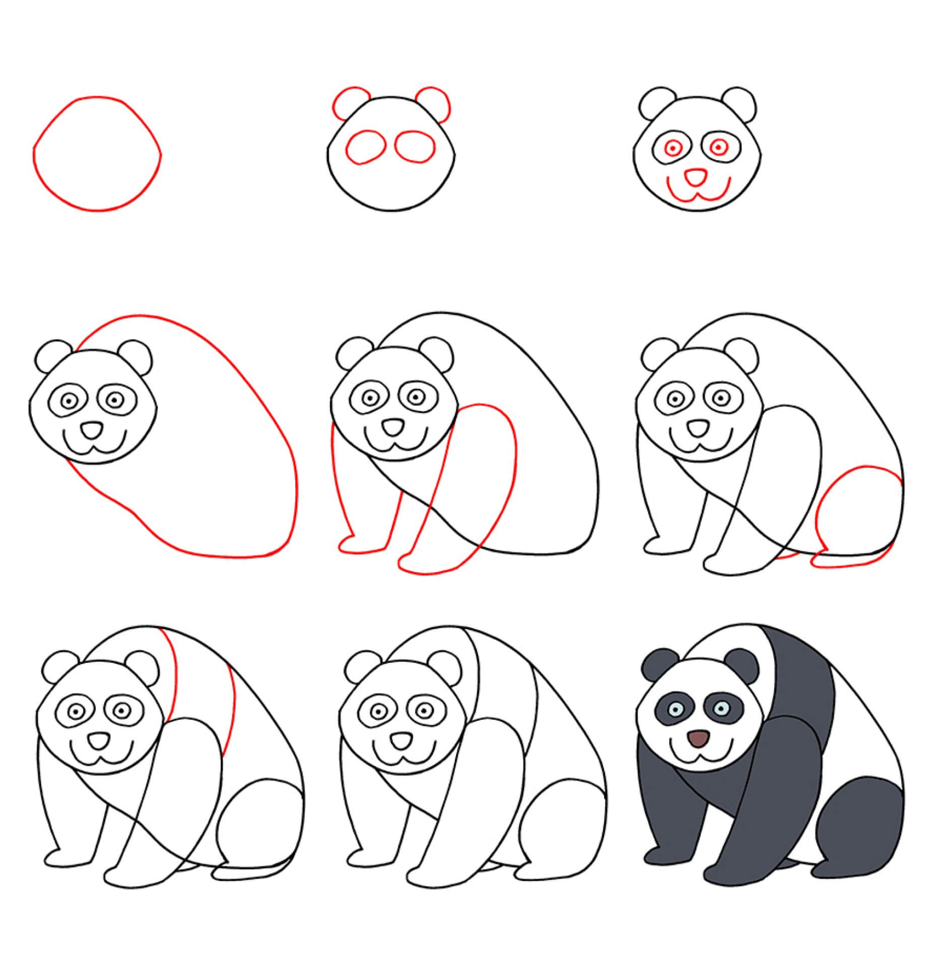 Jak Narysować Puszysta Panda