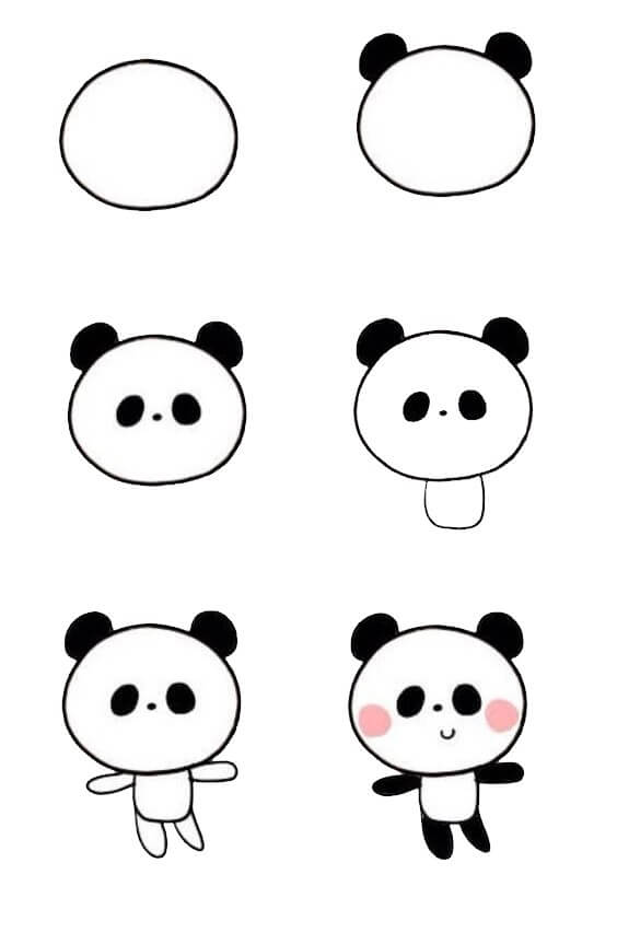 Jak Narysować Śmieszna Panda