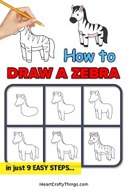 Jak Narysować Stojąca Zebra