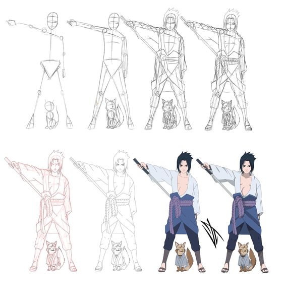 Jak Narysować Syriusz Sasuke