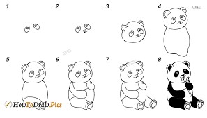 Jak Narysować Urocza Panda