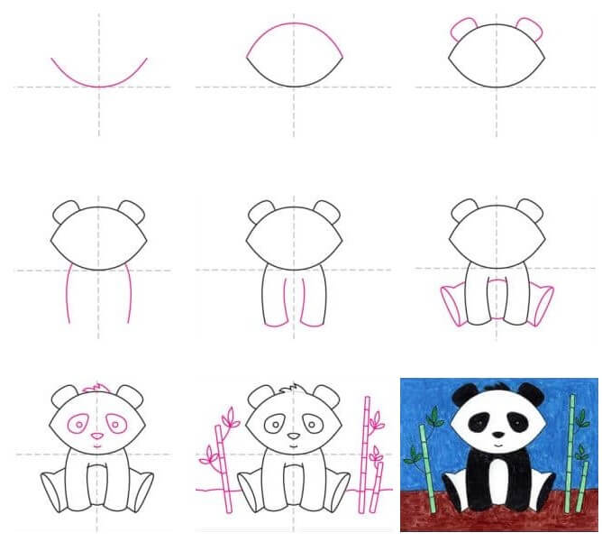 Jak Narysować Zabawna Panda