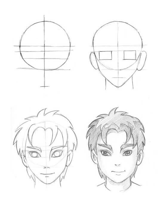 Jak Narysować Fajny Chłopak Anime
